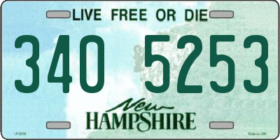 NH license plate 3405253