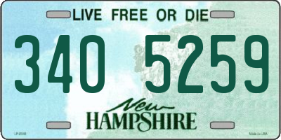 NH license plate 3405259