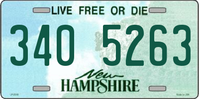 NH license plate 3405263