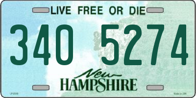 NH license plate 3405274