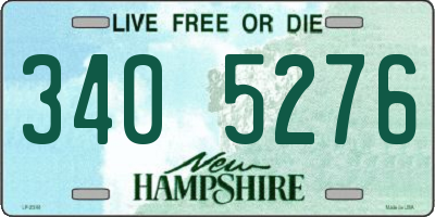 NH license plate 3405276