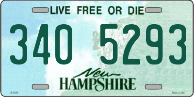 NH license plate 3405293