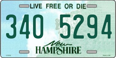 NH license plate 3405294