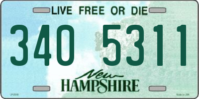 NH license plate 3405311