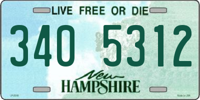 NH license plate 3405312