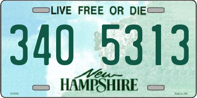NH license plate 3405313