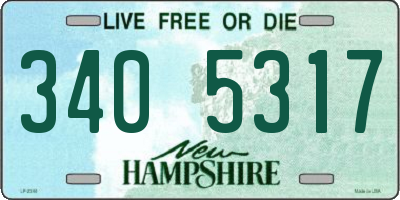 NH license plate 3405317