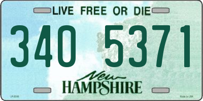 NH license plate 3405371