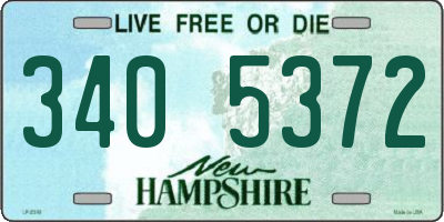 NH license plate 3405372