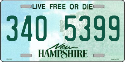 NH license plate 3405399