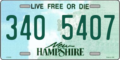 NH license plate 3405407