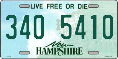 NH license plate 3405410