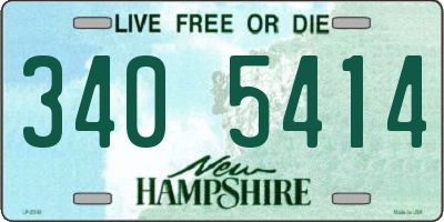 NH license plate 3405414