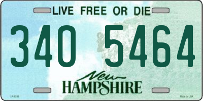 NH license plate 3405464