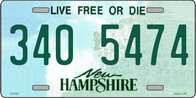NH license plate 3405474
