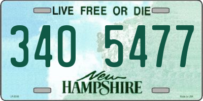 NH license plate 3405477