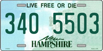 NH license plate 3405503