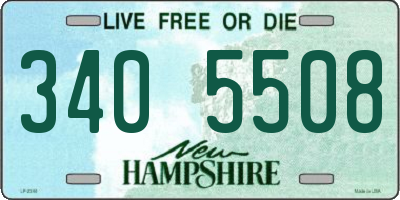 NH license plate 3405508