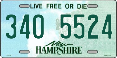 NH license plate 3405524