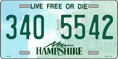 NH license plate 3405542