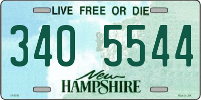 NH license plate 3405544