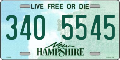 NH license plate 3405545