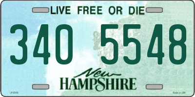 NH license plate 3405548