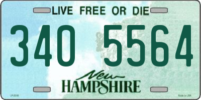 NH license plate 3405564