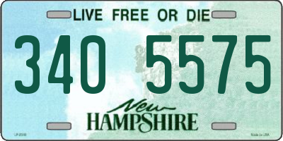 NH license plate 3405575