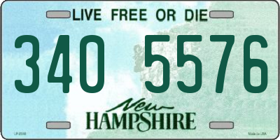 NH license plate 3405576