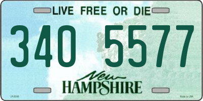 NH license plate 3405577