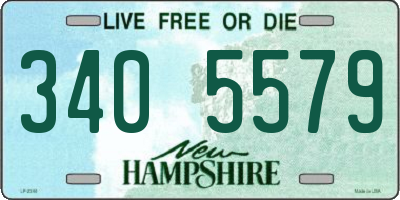 NH license plate 3405579