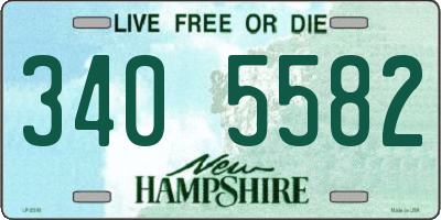 NH license plate 3405582