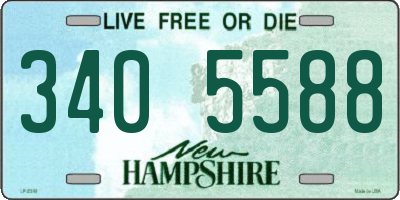 NH license plate 3405588