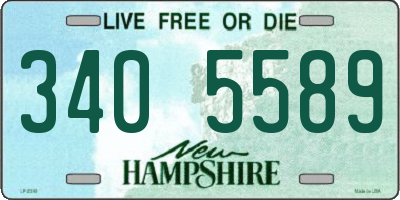 NH license plate 3405589