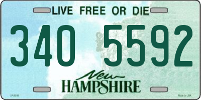 NH license plate 3405592