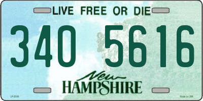 NH license plate 3405616