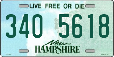 NH license plate 3405618