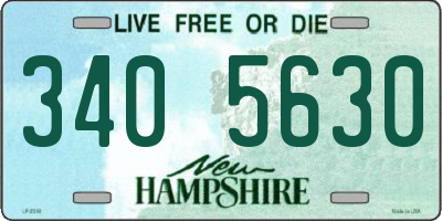 NH license plate 3405630