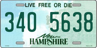 NH license plate 3405638