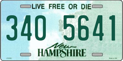 NH license plate 3405641