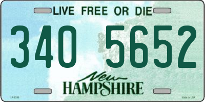 NH license plate 3405652