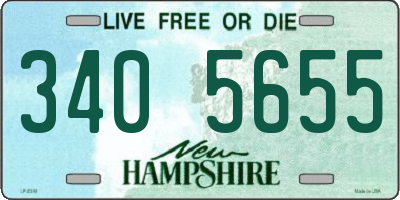 NH license plate 3405655