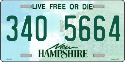NH license plate 3405664