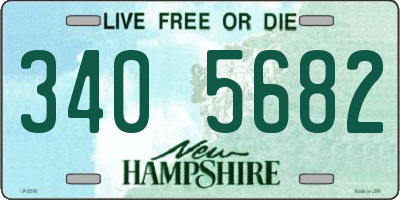 NH license plate 3405682