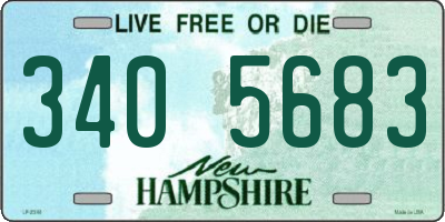 NH license plate 3405683