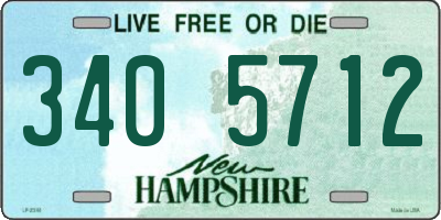 NH license plate 3405712