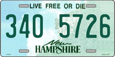NH license plate 3405726