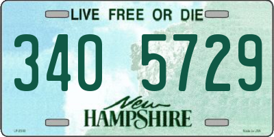 NH license plate 3405729