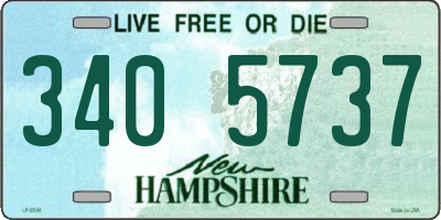 NH license plate 3405737
